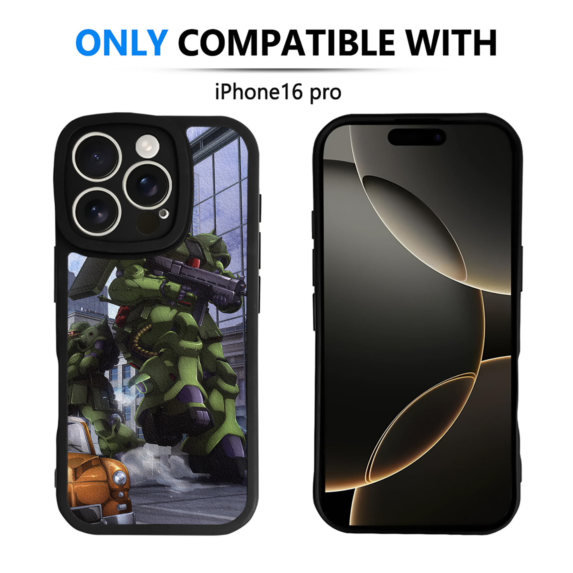 （画像用） 機動戦士ガンダム Mobile Suit Gundam 【iPhone 16シリーズ対応】シリコンスマホケース（レザー調） 材質：シリコン